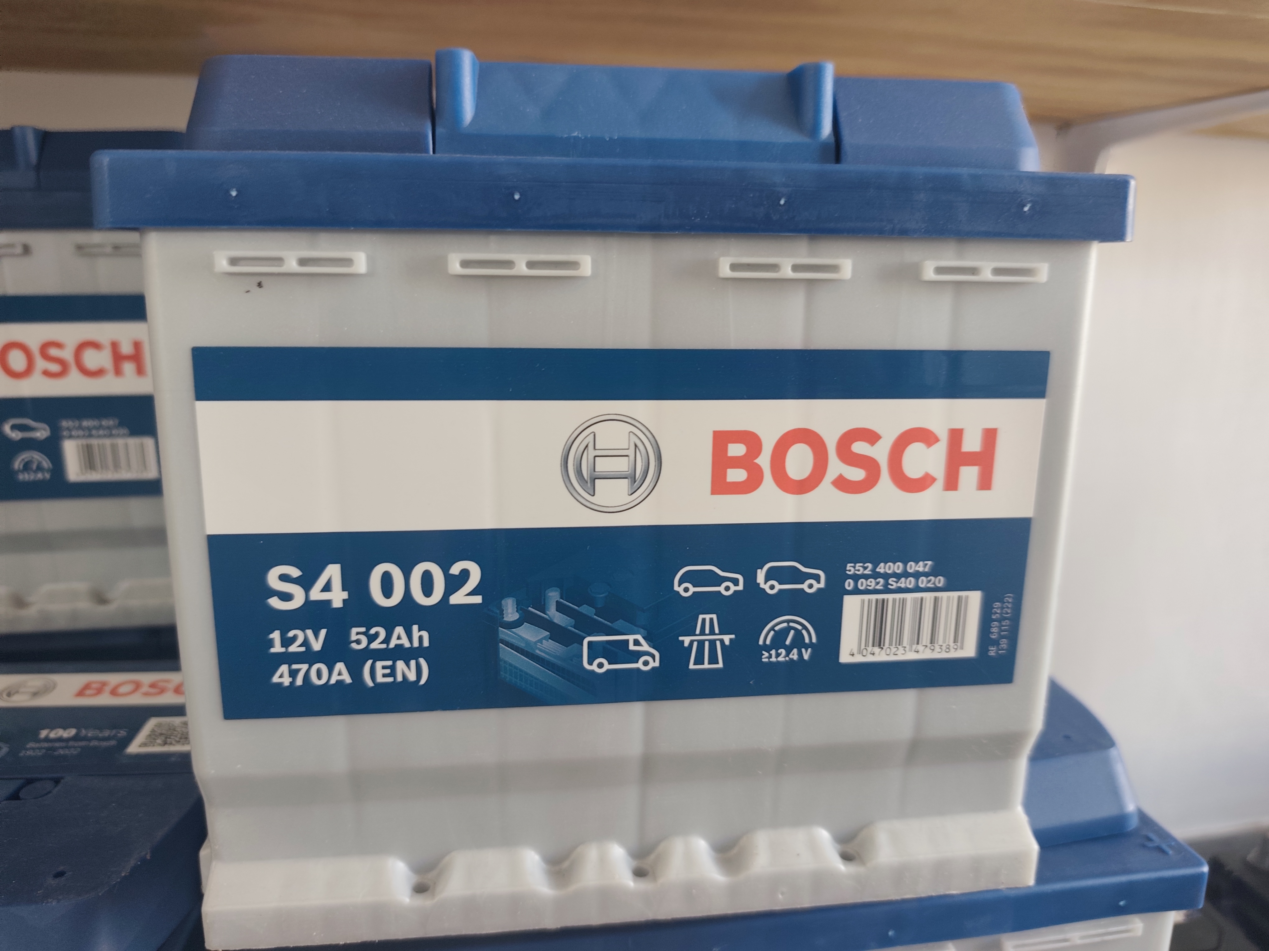 batteria Bosch 52Ah 470A 12v S4 002